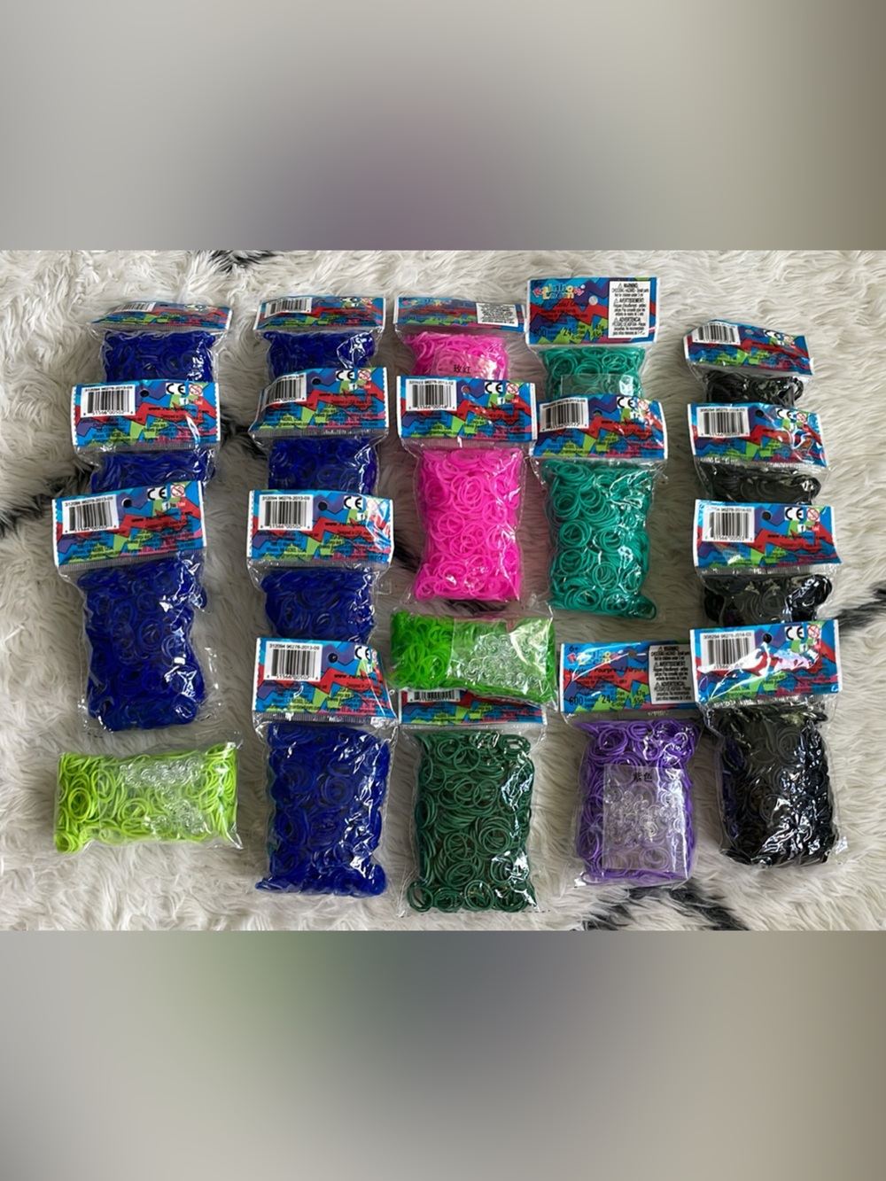 Rainbow Loom Refill Packs - 19 total packs